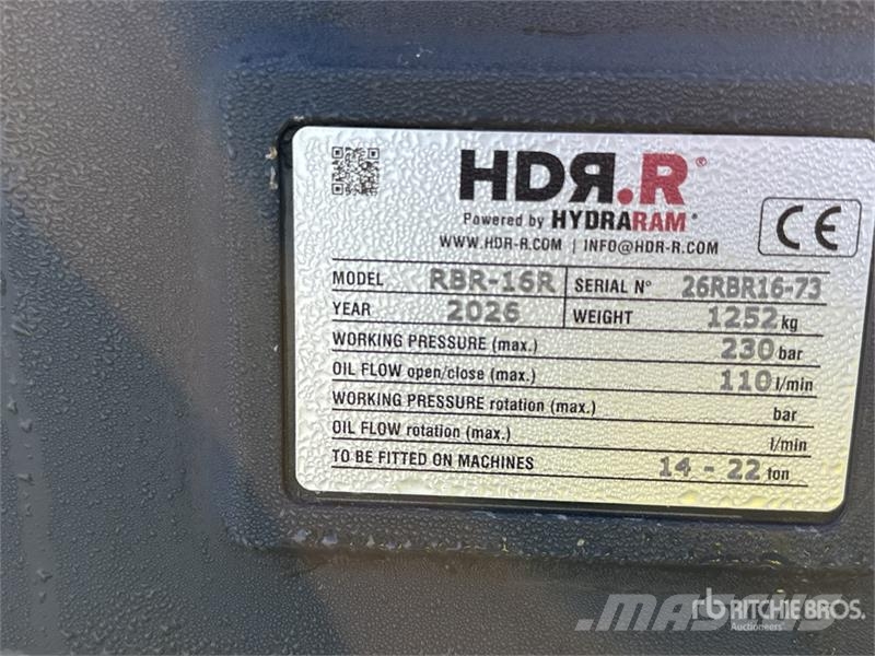 Hydraram RBR-16R 1180 mm Rotating Screening Excavator Bucke Bakken