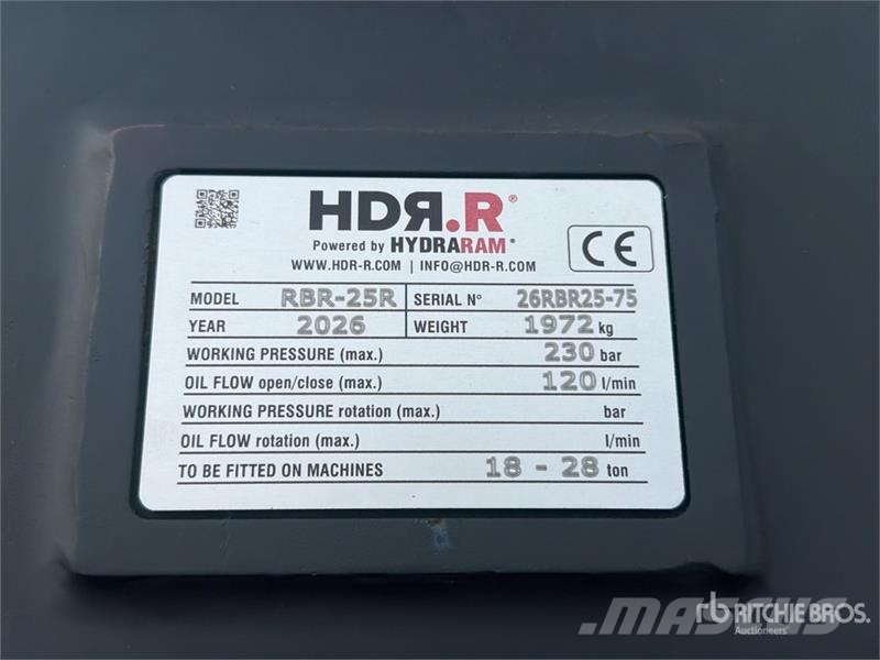 Hydraram RBR-25R 1300 mm Excavator Screening Bucket (Unused دلاء فحص