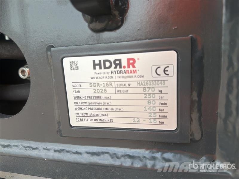 Hydraram SGR-16R Rotating Demolition Grapple (Unused) Klešťové drapáky