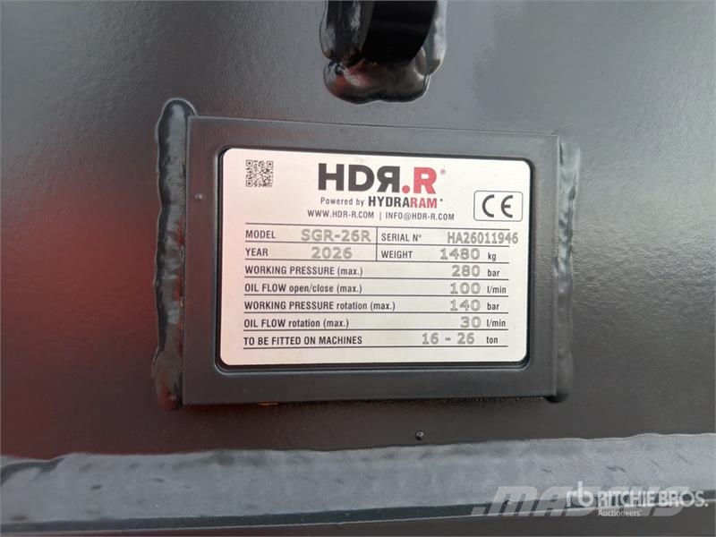 Hydraram SGR-26R Rotating Demolition Grapple (Unused) Klešťové drapáky