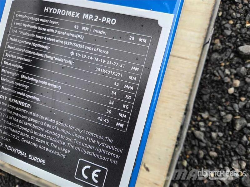 HYDROMEX MP.2-PRO Manual Hydraulic Hose Press (Unu Muut