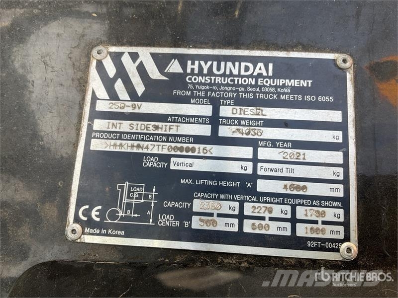 Hyndai 2389 kg Forklift Forklift trucks - others