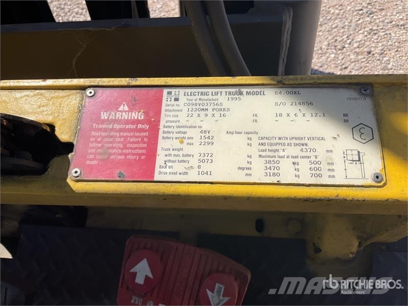 Hyster E400XL Electric Forklift Empilhadores eléctricos