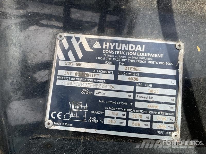 Hyundai 2380 kg Forklift Forklift trucks - others