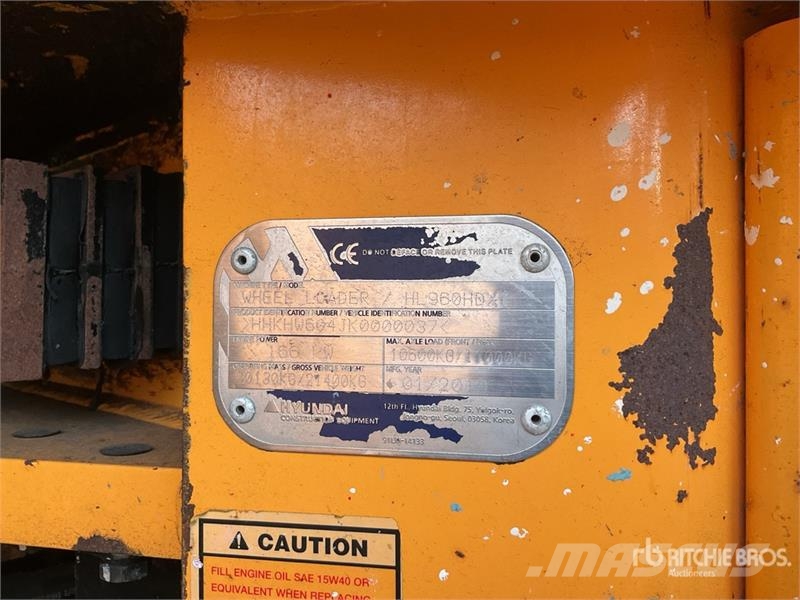 Hyundai HL960 HD XT High Lift Wheel Loader Gumikerekes homlokrakodók