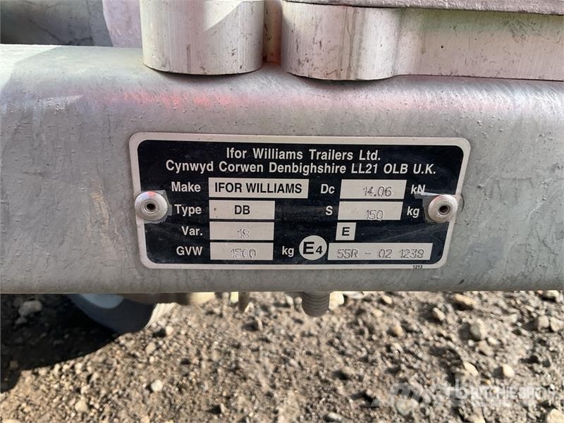 Ifor Williams 1.8 m S/A Equipment Trailer مقطورات مركبات نقل
