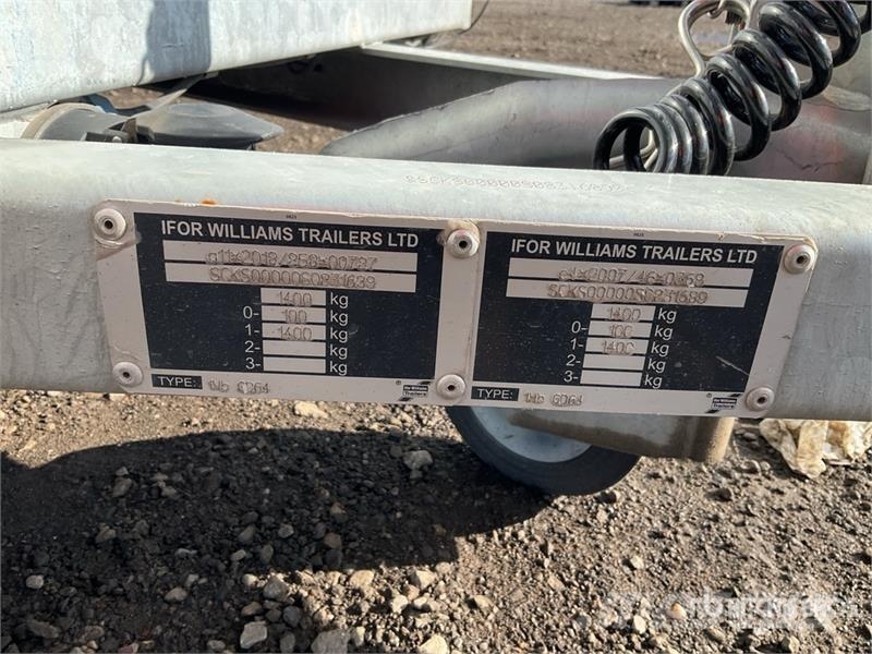 Ifor Williams 1.8 m S/A Equipment Trailer مقطورات مركبات نقل