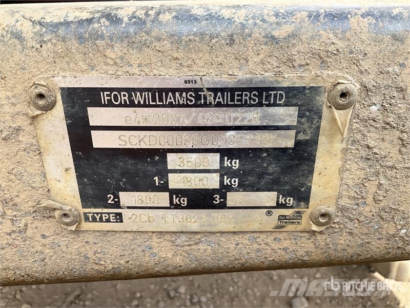 Ifor Williams T/A Dump Utility Trailer Pašizgāzējs
