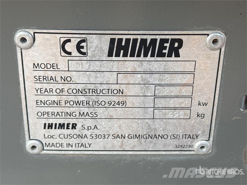 IHI Carry 107 Mini Dumper Crawler Carrier Építőipar - Egyebek