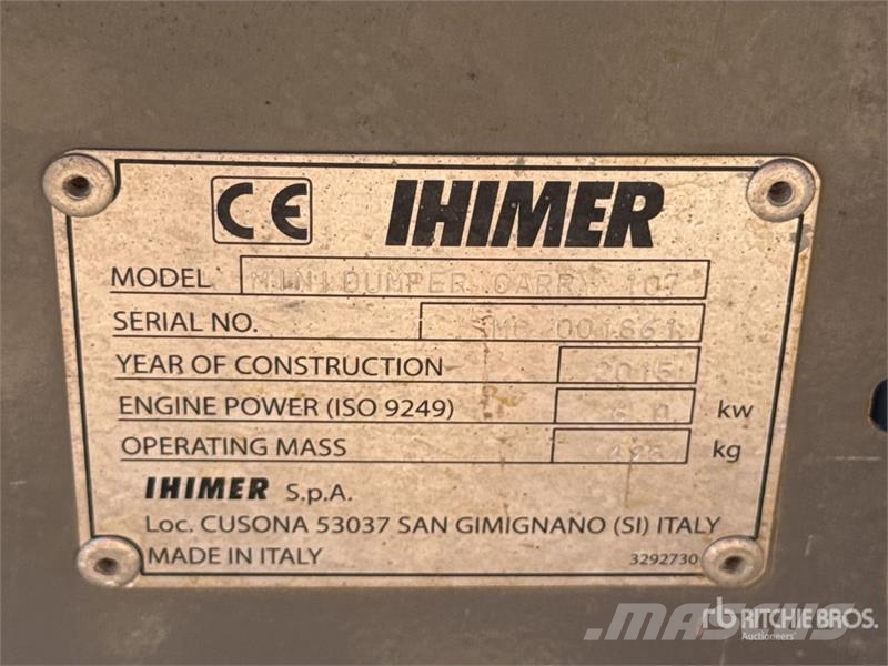 IHI Mini Dumper Carry 107 Motobasculeur Dumper (Inoper عربات نقل قلابة للمواقع