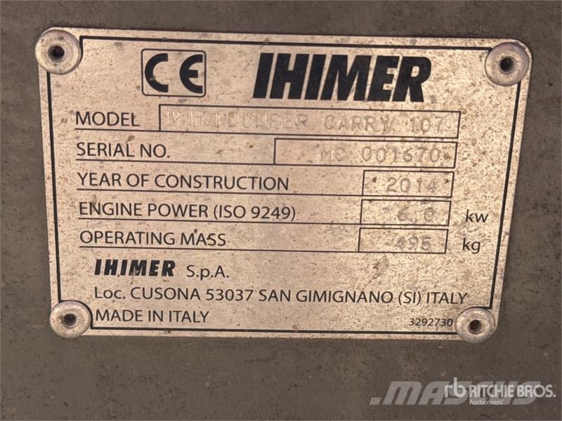 IHI Mini Dumper Carry 107 Motobasculeur Dumper (Inoper عربات نقل قلابة للمواقع