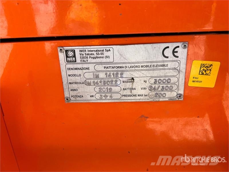 Imer IM14122 Electric Scissor Lift Makazaste platforme