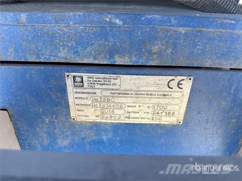 Imer IM7380 Scissor Lift Nožnicové zdvíhacie plošiny