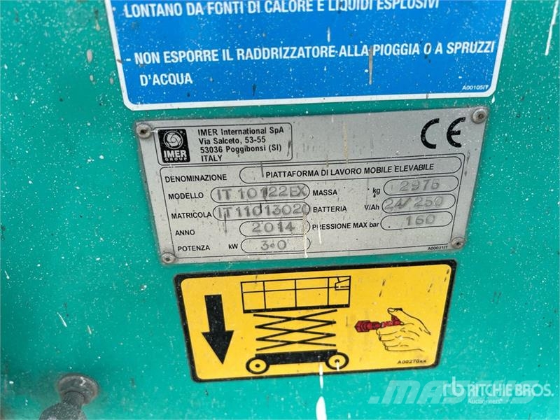 Imer IT10122EX Electric Scissor Lift Ollós emelők