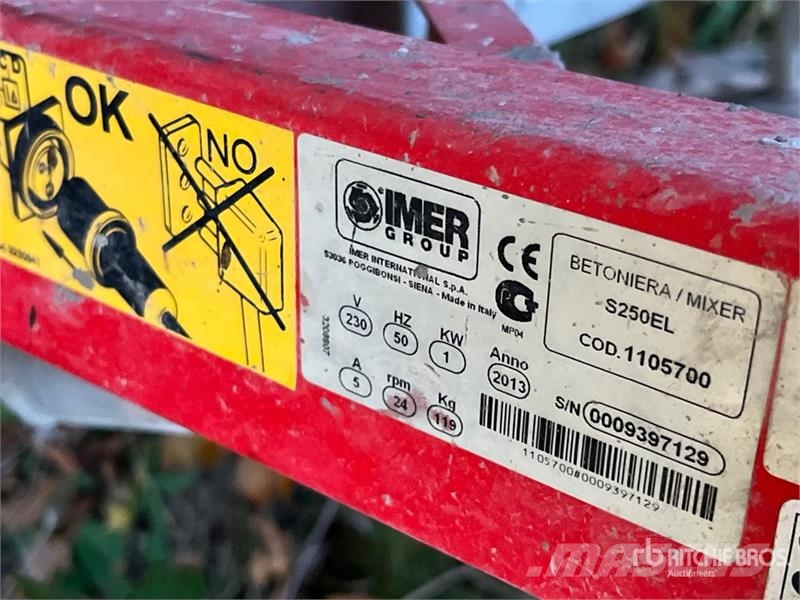 Imer Syntesi 250 Portable Concrete Mixer 混凝土/砂浆搅拌机
