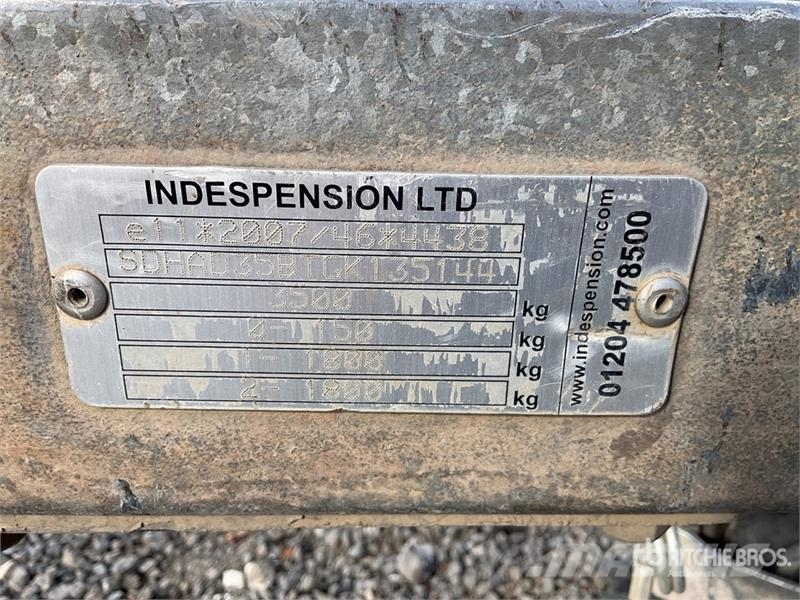 Indespension Equipment Trailer 3500 kg 3000 m T/A Equipment Tra Prikolice za prevoz vozil