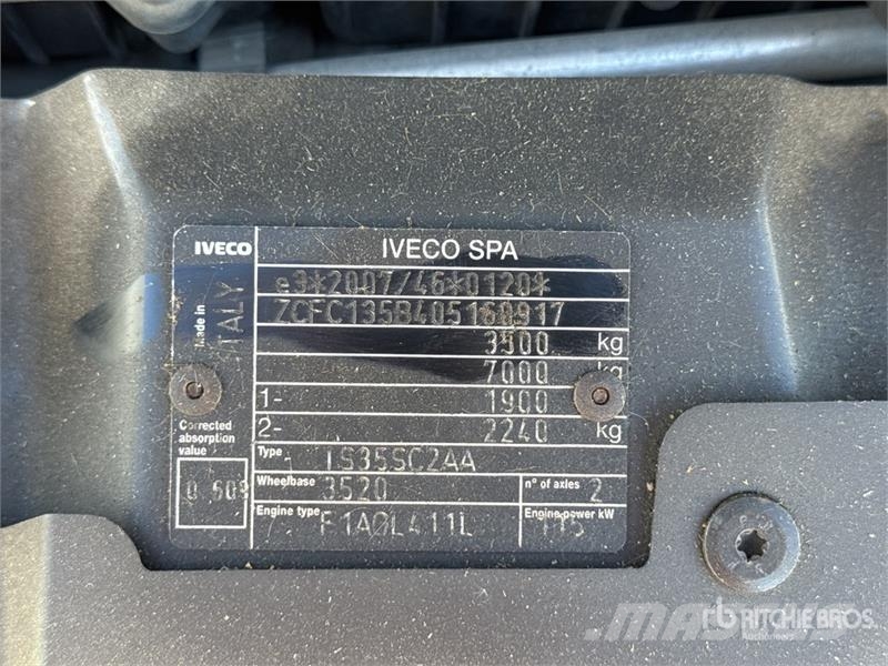 Iveco 35-160 Hi Matic Vans Cargo Van 패널 화물차