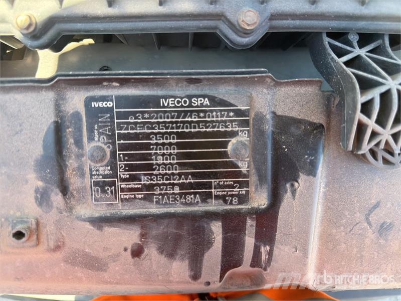 Iveco 35C11 4x2 Camion Benne Dump Truck (Inoperable) Kipper