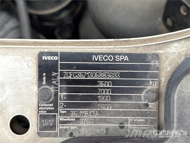 Iveco 35C11 4x2 Camion Benne Dump Truck (Inoperable) Wywrotki