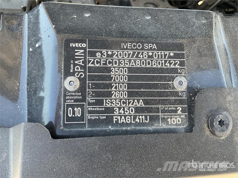 Iveco 35C14 4x2 Camion Benne Dump Truck (Inoperable) شاحنات قلابة