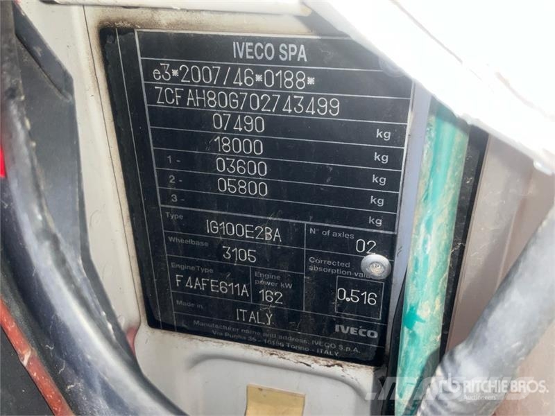 Iveco 80-220 EuroCargo 4x2 S/A Dump Truck Sora- ja kippiautot