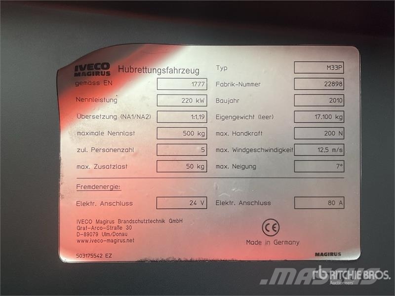 Iveco Eurocargo 180E300 4x2 Fire Truck Brandweerwagens