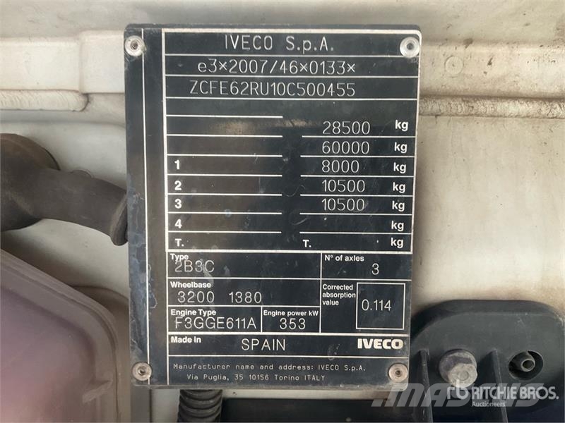 Iveco Eurocargo 6x4 T/A Dump Truck Kipper