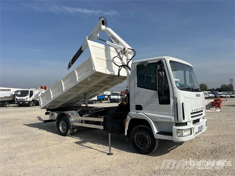 Iveco on Iveco Eurocargo 4x2 Dump Truck with Crane Darus teherautók