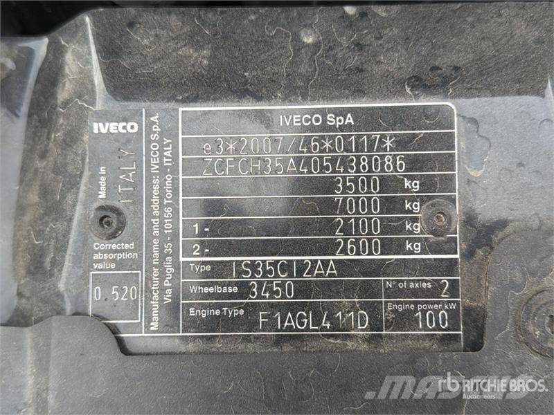 Iveco Palfinger PK3400 990 kg on Iveco Daily 35C14 Dump Tovornjaki z žerjavom