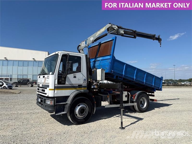 Iveco PM 4250 kg on Iveco ML 150E18 4x2 Dump Truck with Autogru