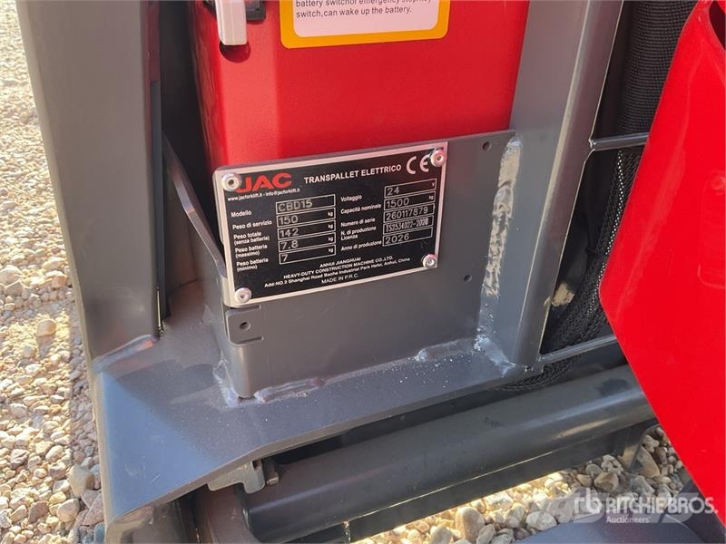 JAC CBD15 Electric Pallet Jack (Unused) Ručni paletar