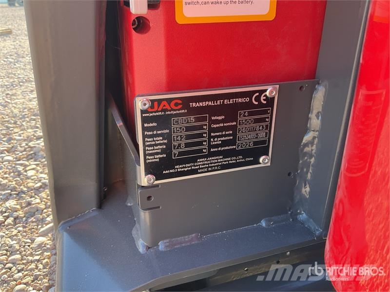 JAC CBD15 Pallet Jack (Unused) Ručni paletar