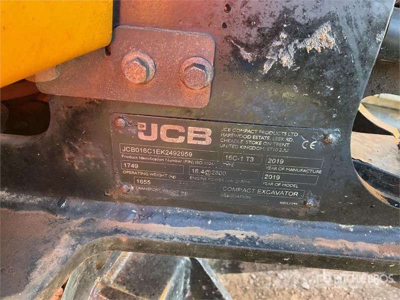 JCB 16c-1 Mini Excavator Mini excavators < 7t (Mini diggers)