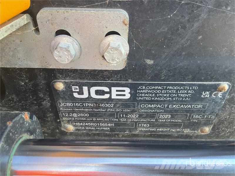 JCB 16C-1 Mini Excavator Mini pelle < 7t