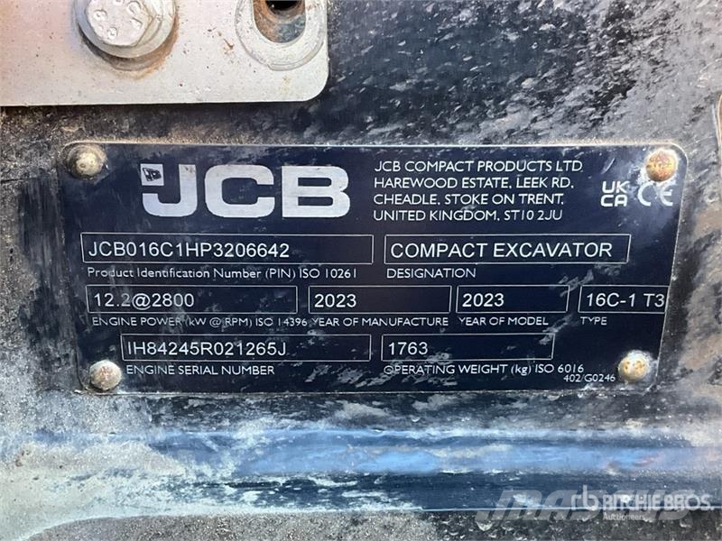 JCB 16C-1 Mini Excavator Mini excavators < 7t (Mini diggers)