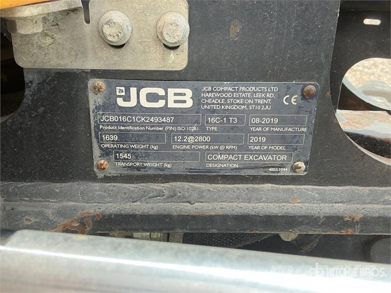 JCB 16C-1 T3 Mini Excavator Mini excavadoras < 7t