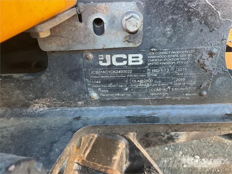 JCB 16C-1 T3 Mini Excavator Mini bageri < 7t
