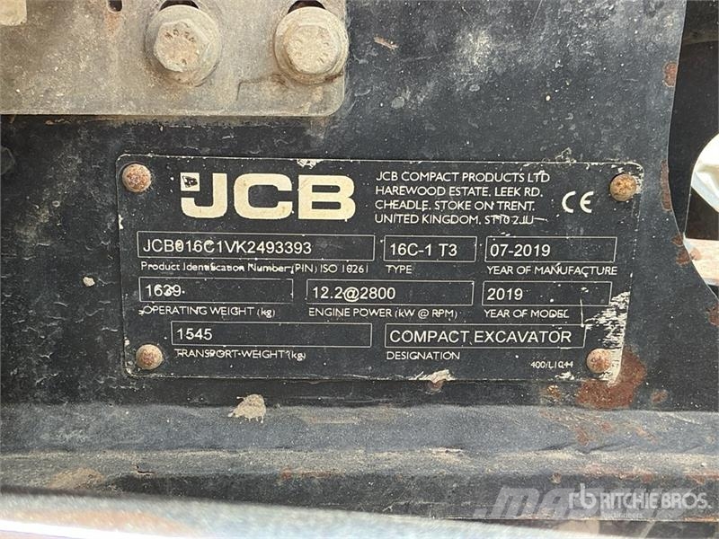 JCB 16C-1 T3 Mini Excavator Mini excavadoras < 7t