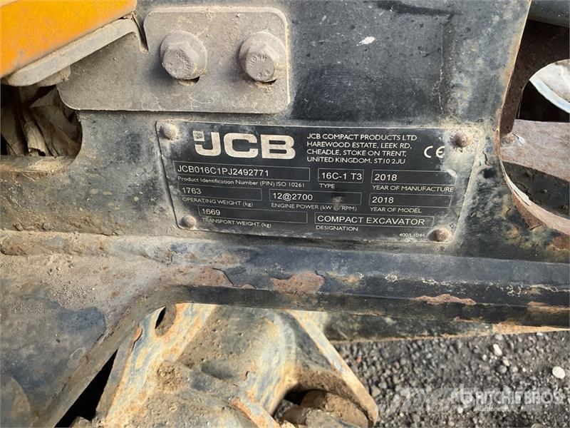 JCB 16C-1 T3 Mini Excavator Mini pelle < 7t