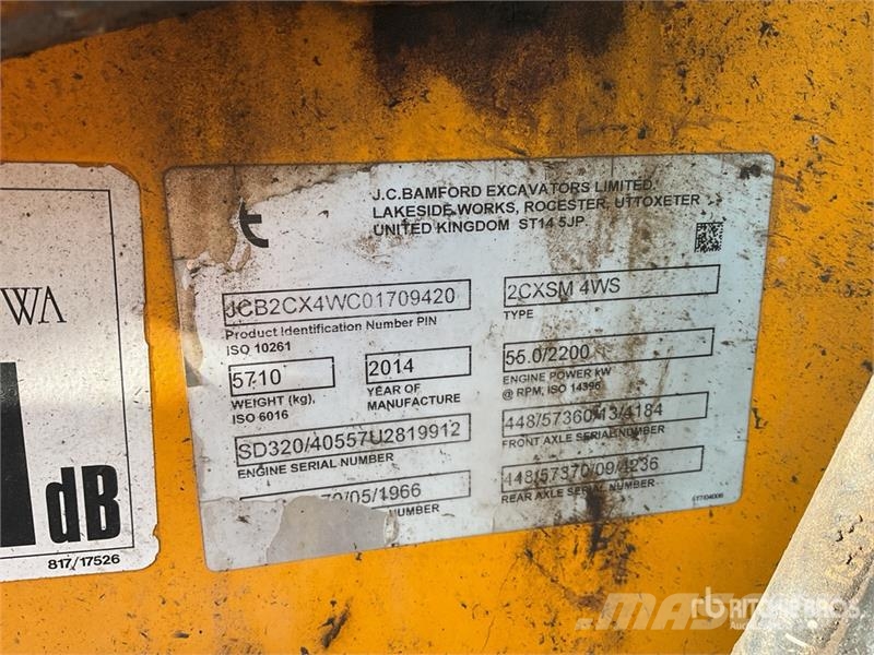 JCB 2CX Streetmaster 4x4x4 Backhoe Loader Rendegravere