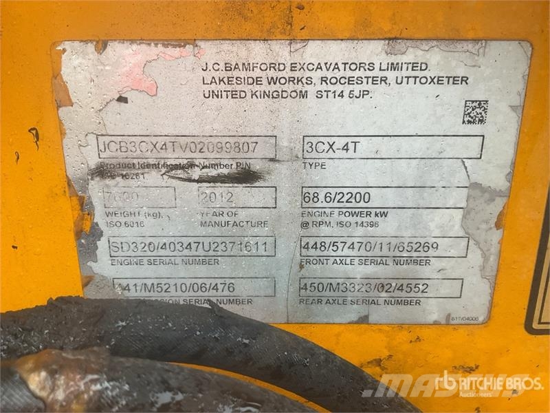 JCB 3CX-4T 4x4 Backhoe Loader Rovokopači