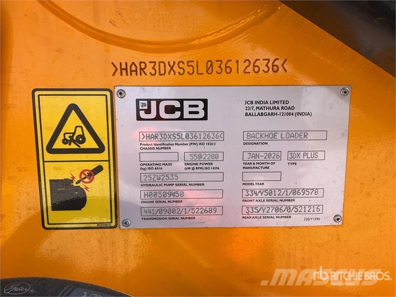 JCB 3DX Backhoe loaders
