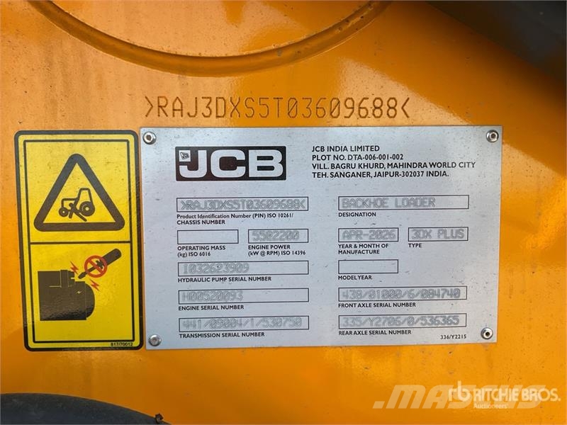 JCB 3DX Backhoe loaders