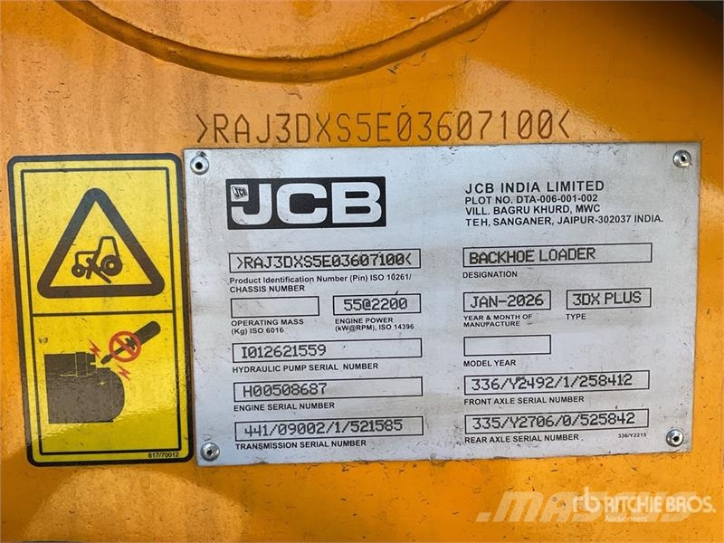 JCB 3DX Backhoe loaders
