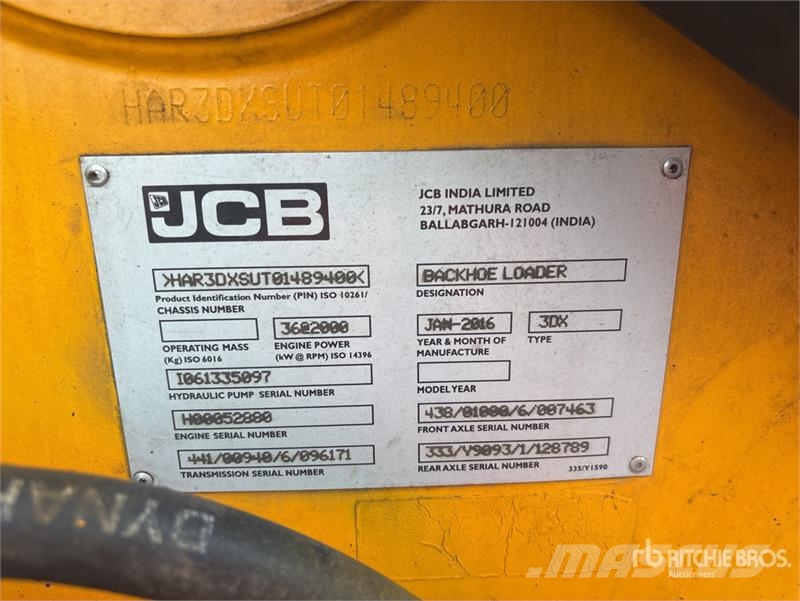 JCB 3DX Graaf-laadcombinaties