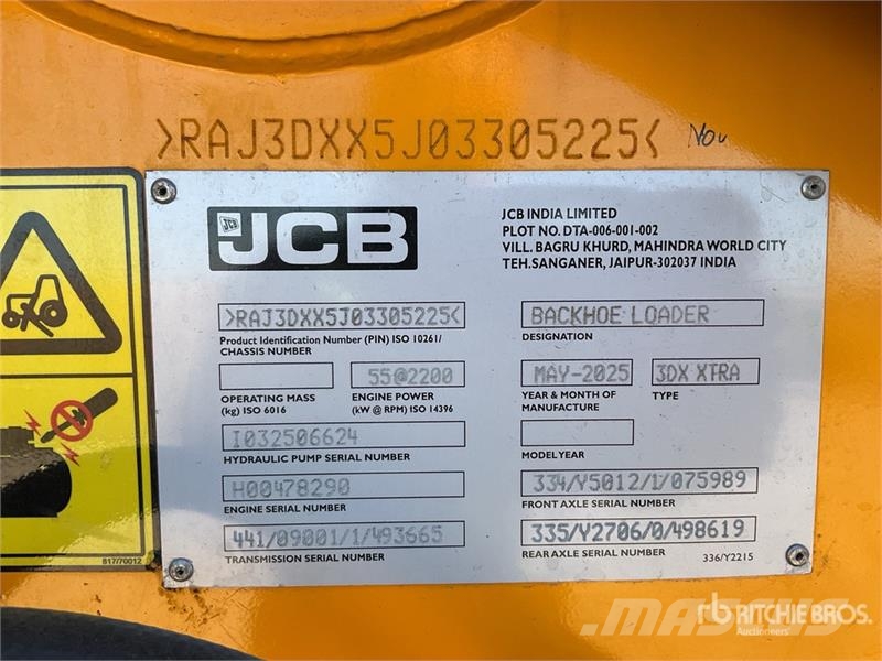 JCB 3DX Kotrórakodók