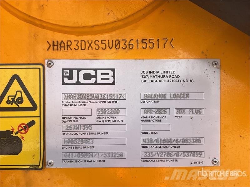 JCB 3DX Backhoe loaders
