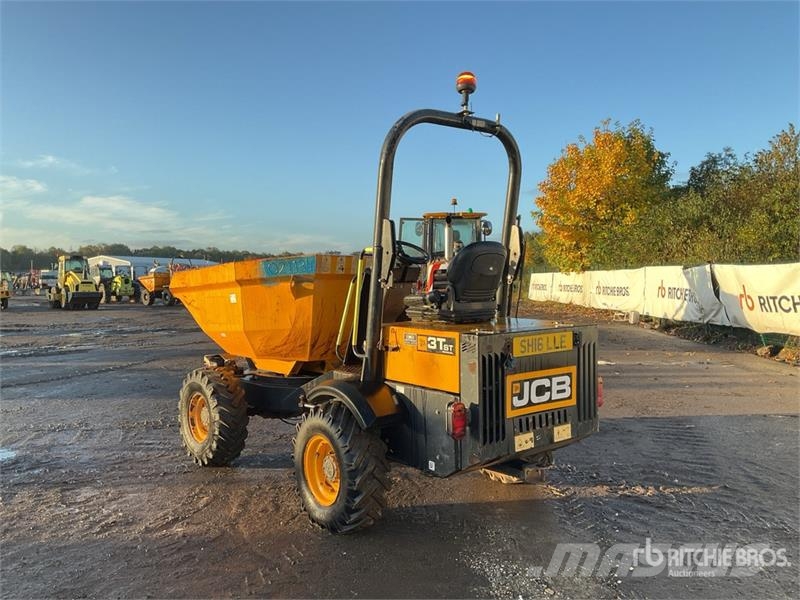 JCB 3T 3 ton 4x4 Swivel Dumper Mini pašizgāzēji