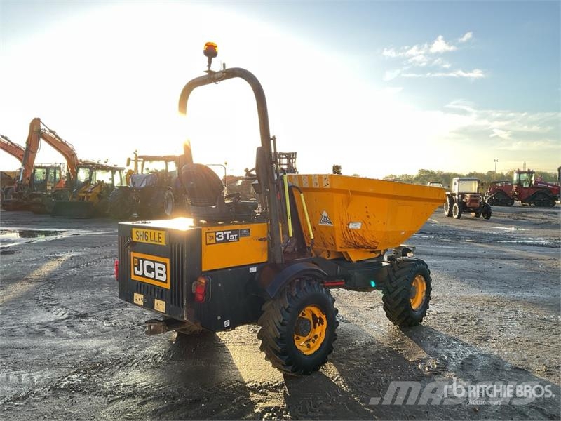 JCB 3T 3 ton 4x4 Swivel Dumper Mini pašizgāzēji