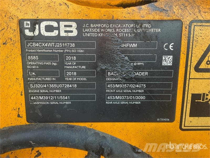 JCB 4CX Graaf-laadcombinaties